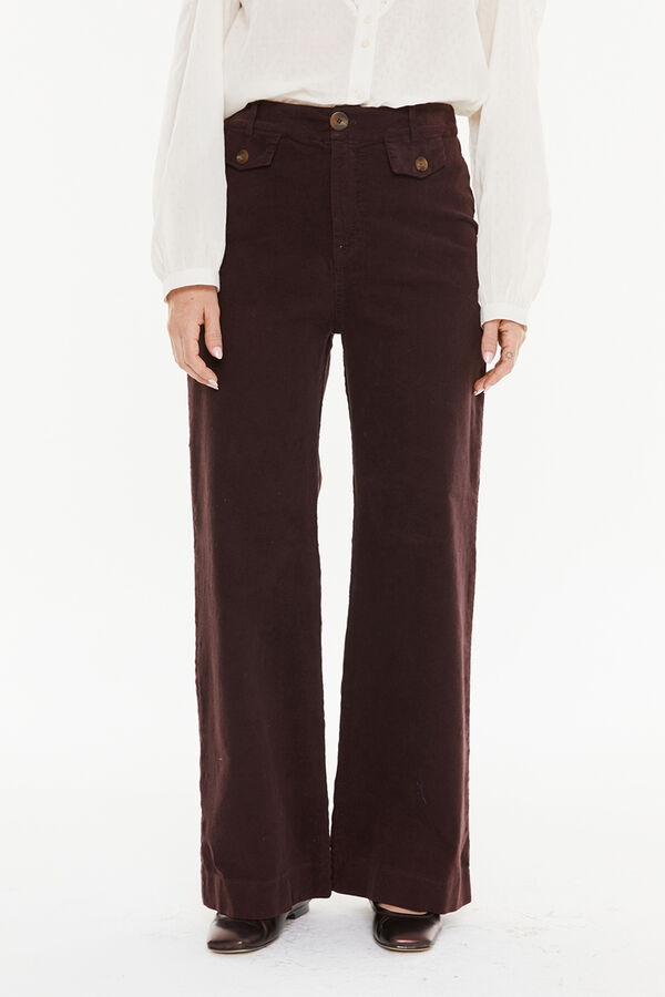 System Action Corduroy trouser printed