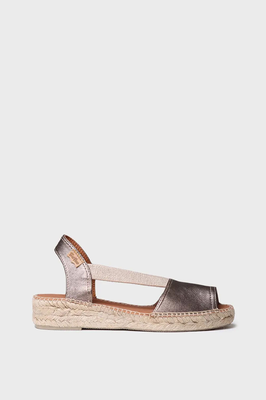 Alpargata plana de piel