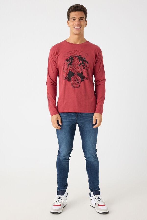 Springfield Shirt Esoterik-Print rot