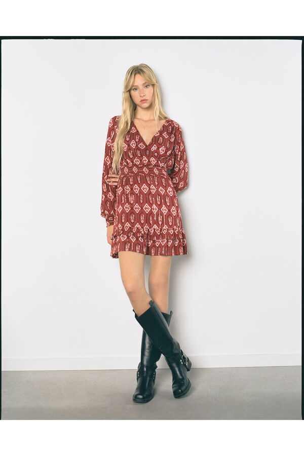 Springfield Lisbon dress deep red