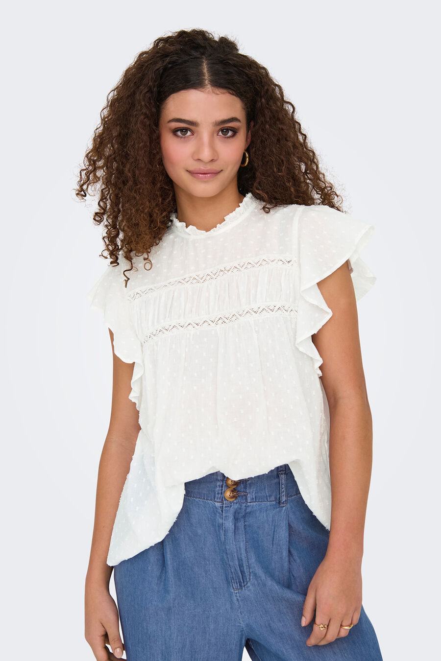 Blusa romántica plumeti