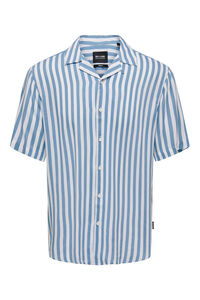 Only & Sons Kurz&auml;rmeliges Hemd Streifen