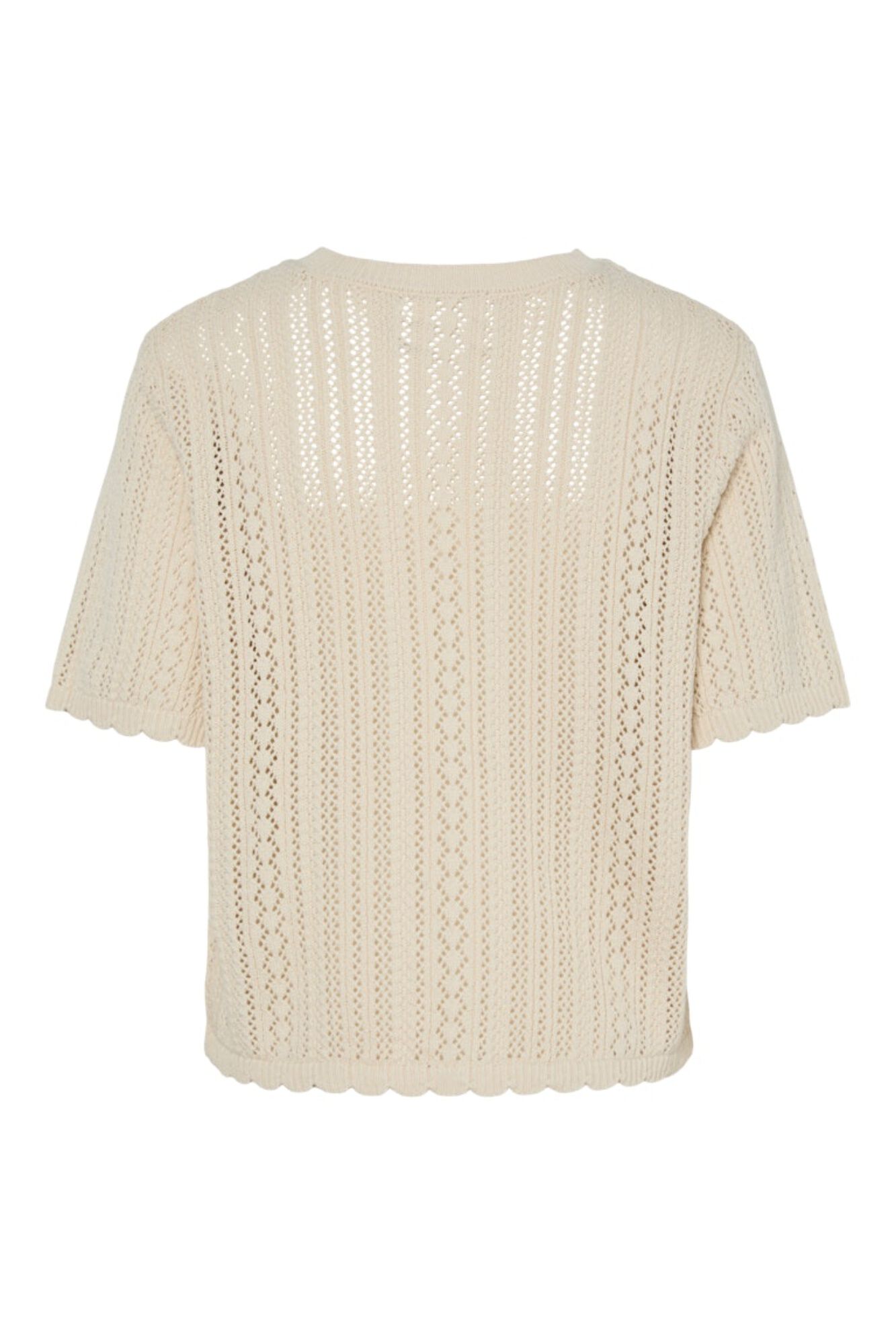 Pieces Top de manga corta calado