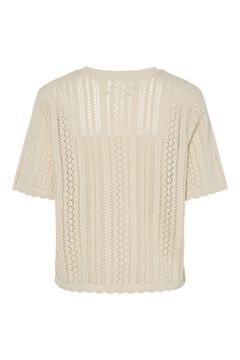 Pieces Top de manga corta calado