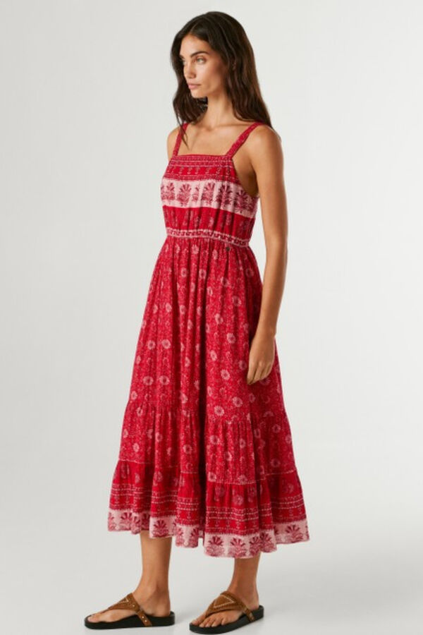 Pepe Jeans Vestido sin mangas rojo