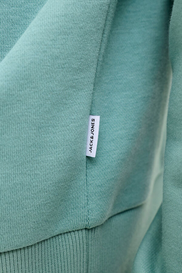 Jack & Jones Sudadera logo grande turquesa