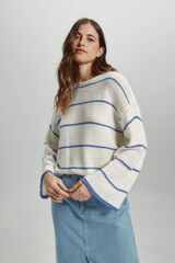 Only Pullover Streifen Wei&szlig;