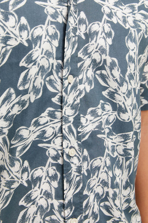 Jack & Jones Camisa manga corta oversized gris