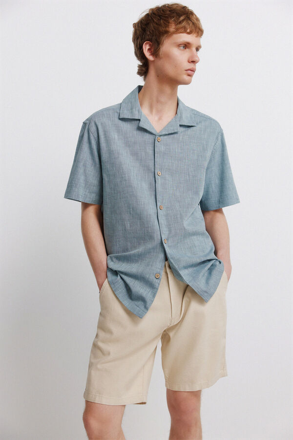 Springfield Bermude od pamuka comfort fit Bež