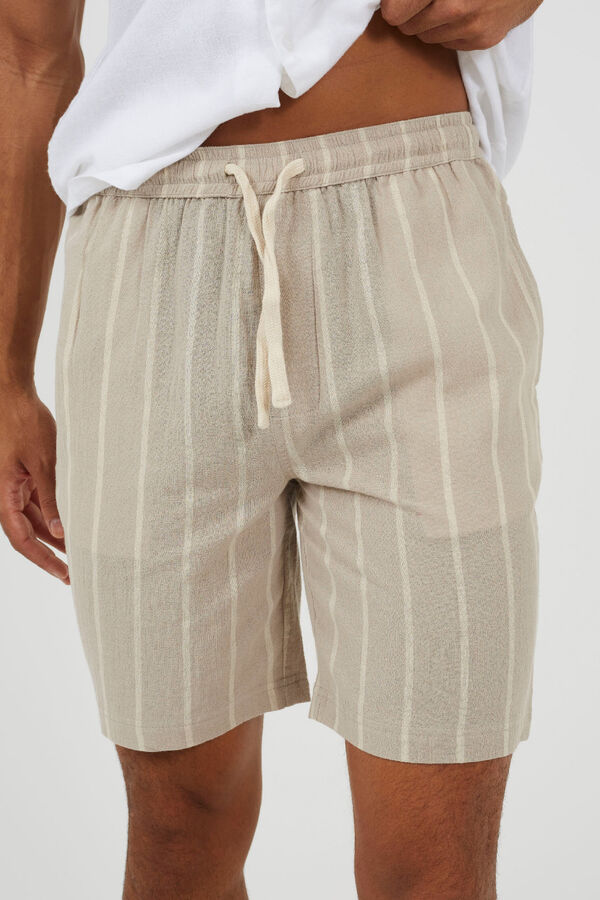 Brave Soul Striped short Bež