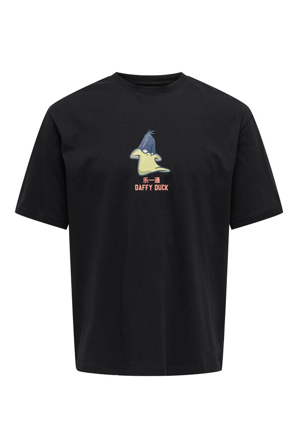 Springfield Looney Tunes short sleeve T-shirt crna