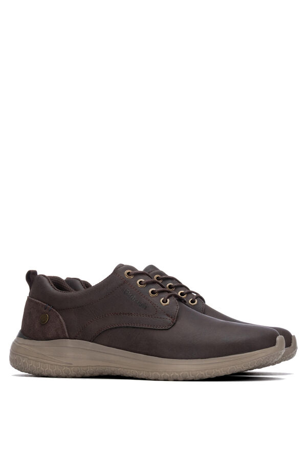 Refresh Brushed casual shoe brown