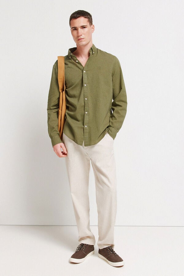 Springfield Linen shirt beige
