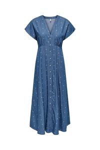 Only Langes Kleid mit Kn&ouml;pfen