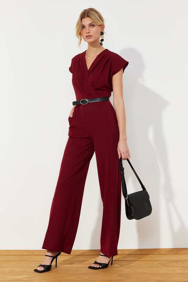 Trendyol Crossover jumpsuit Bordo