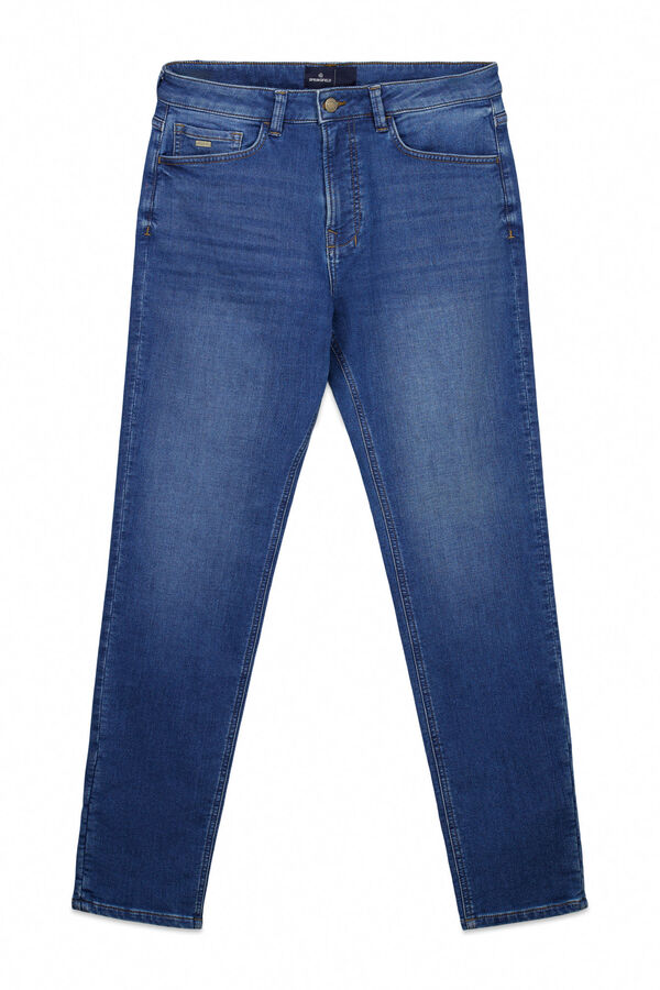 Springfield Medium wash slim fit jeans blue