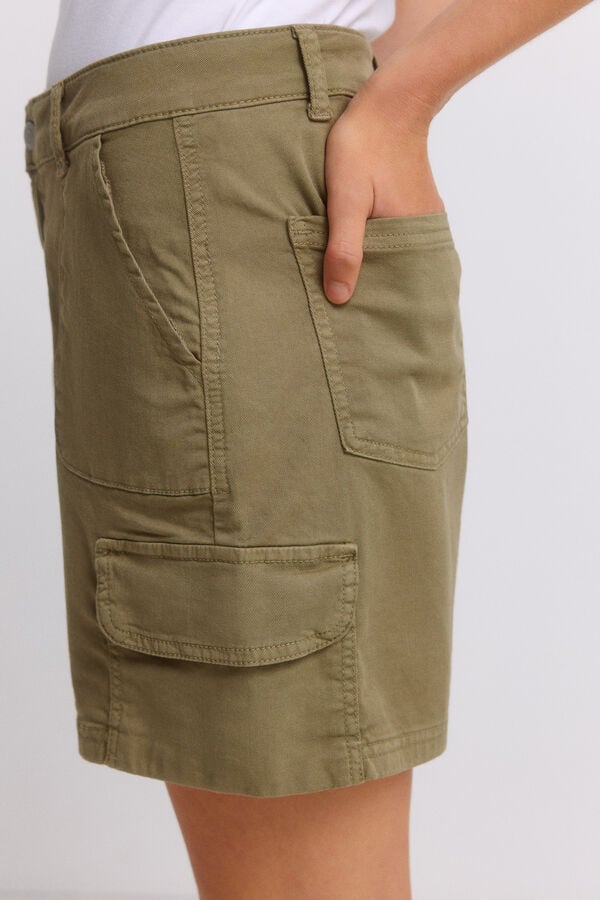 Springfield Short denim cargo beige