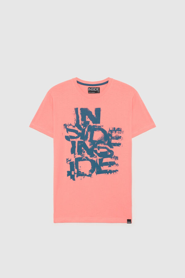Springfield Inside print T-shirt ružičasta
