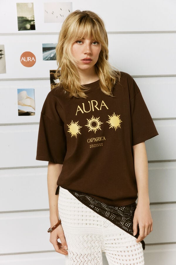 Springfield "Aura" short sleeve T-shirt brown