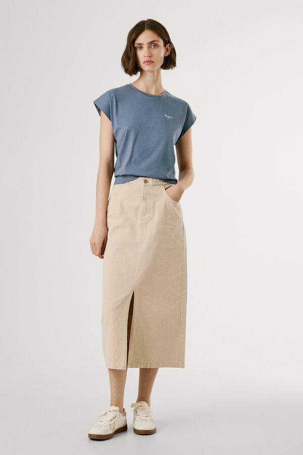 Pepe Jeans Slim Fit Printed Logo T-shirt blue