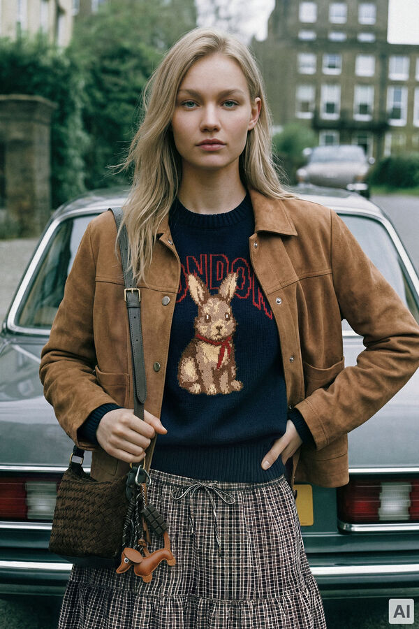 Springfield Rabbit London jumper blue