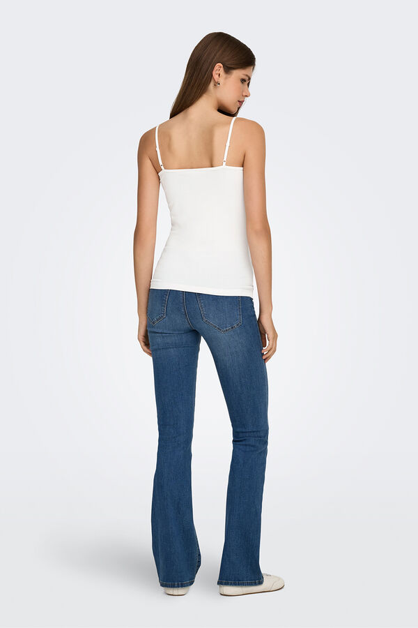 JDY Camiseta tirantes b&aacute;sica blanco