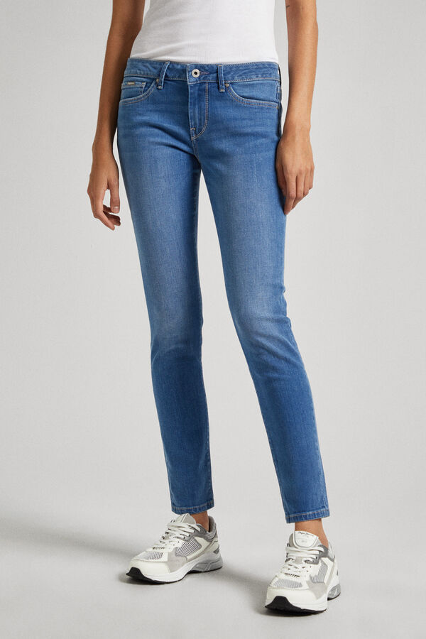 Springfield Skinny fit low-rise jeans bluish