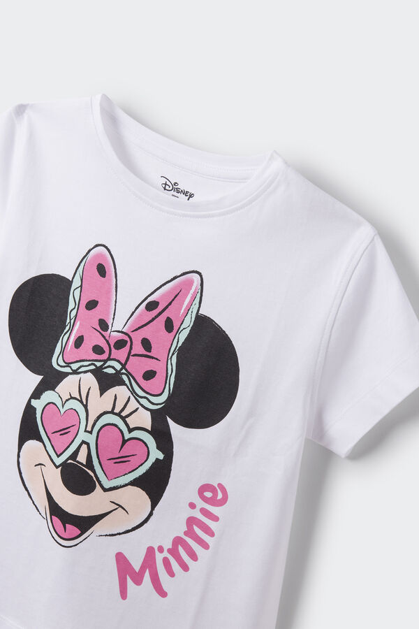 Springfield T-Shirt Minnie Mouse Mädchen grau
