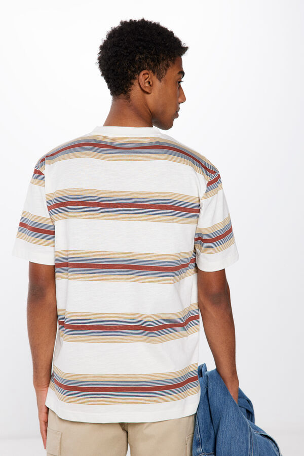 Springfield Striped T-shirt ecru