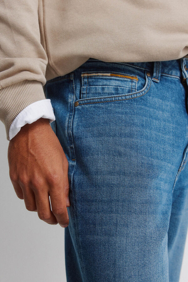 Springfield Medium wash regular fit jeans blue