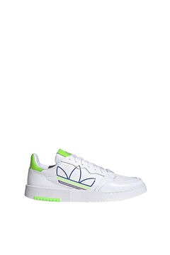 Springfield Leather lace-up trainer white