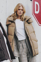 DeFacto Waterproof parka with hood nude