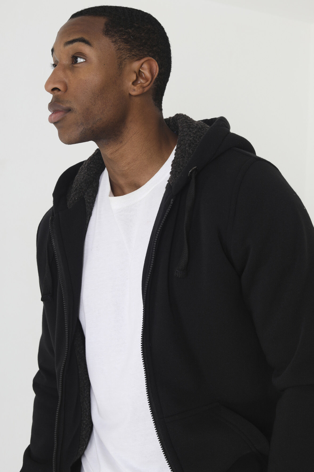 Brave Soul Sudadera con capucha y borrego