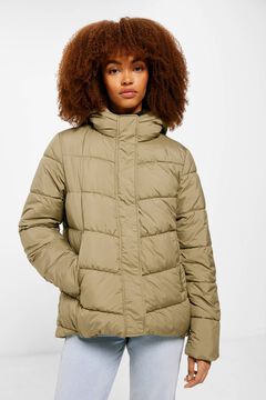 Springfield Recycled polyester short puffer jacket green