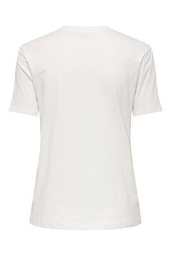 Only Kurzarm-T-Shirt mit V-Ausschnitt