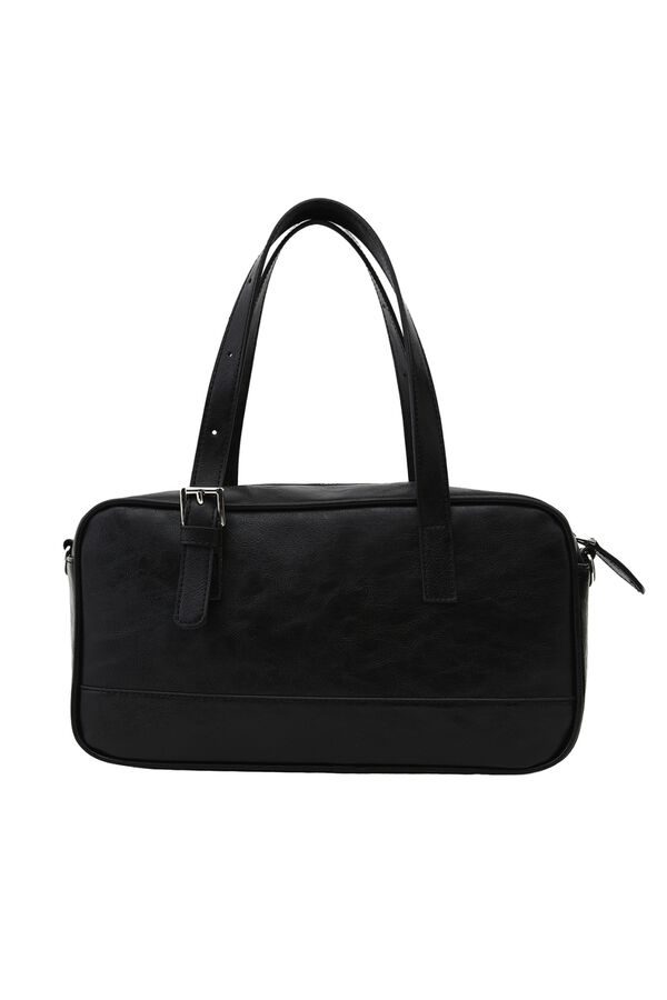 Oxxo Faux leather bowling bag black