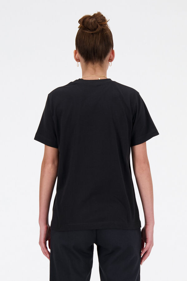 New Balance Camiseta New Balance Jersey Stacked Logo negro