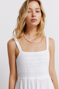 Springfield Crochet strap midi dress