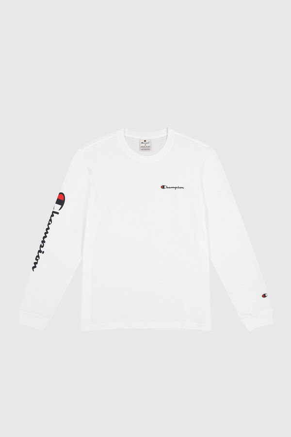 Champion Camiseta manga larga blanco