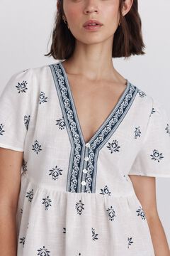 Springfield Chemise peplum d&eacute;tails d&eacute;collet&eacute;