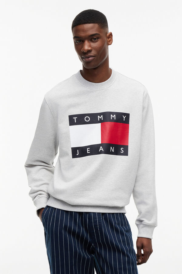 Tommy Jeans Round neck jumper grey