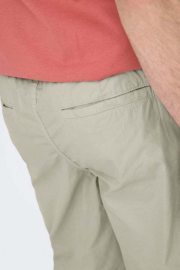 Springfield Men's Bermuda shorts with microprint grey