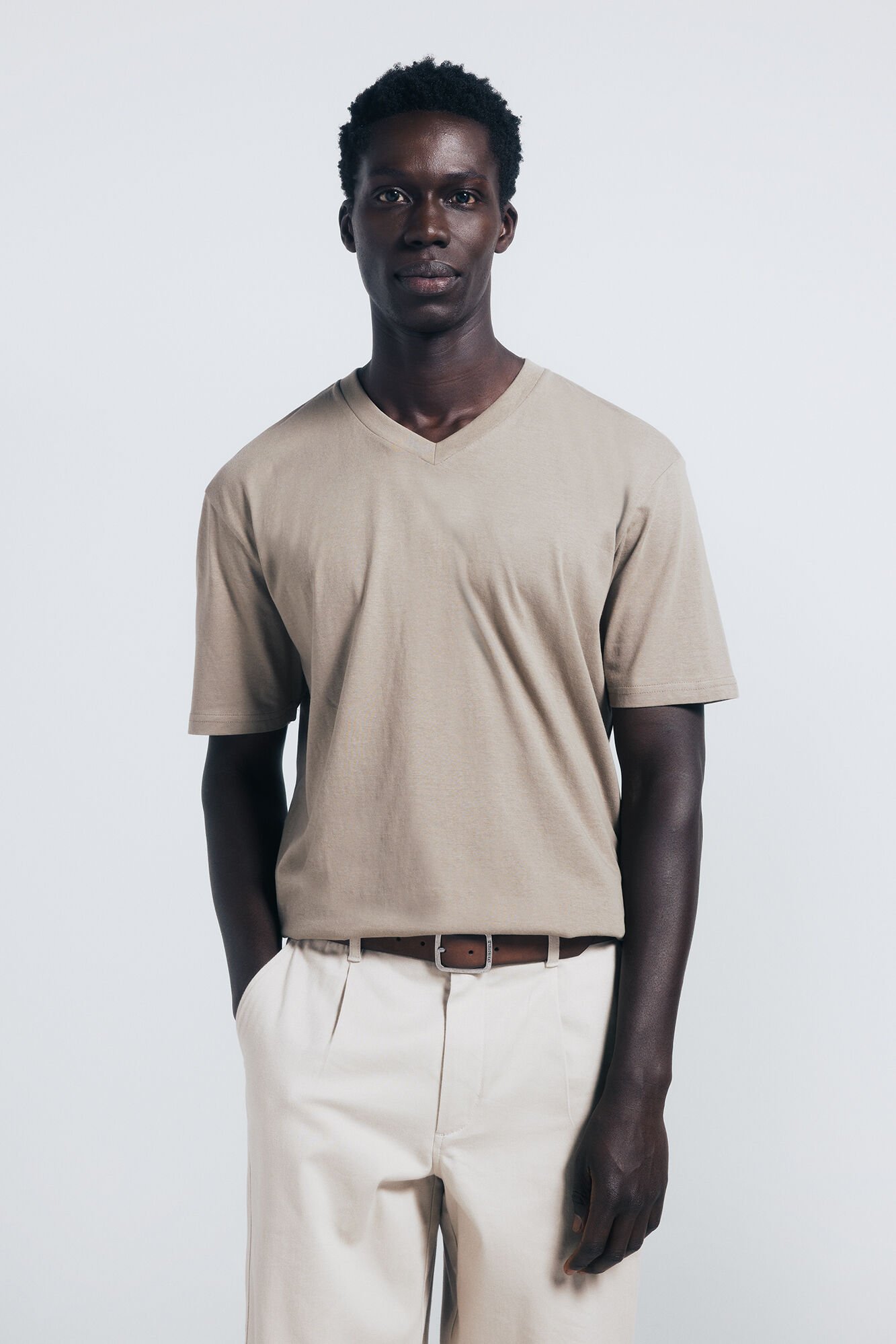 Springfield Essential V-neck T-shirt