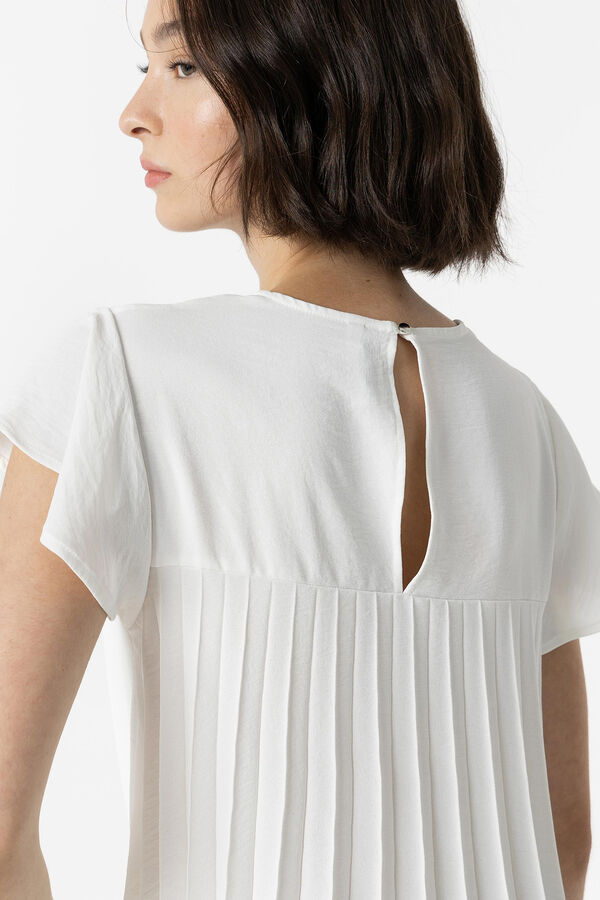 Springfield Blouse with Pleated Back white