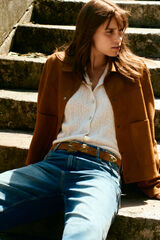 Springfield Cardigan en pointelle blanc