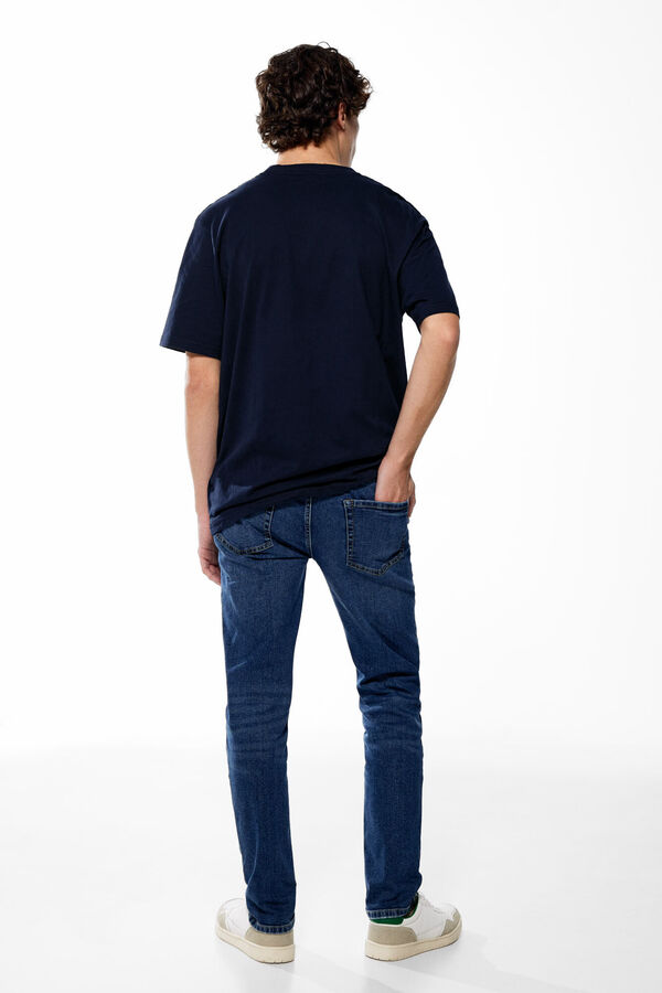 Springfield Jeans Skinny halbdunkle Waschung azulado