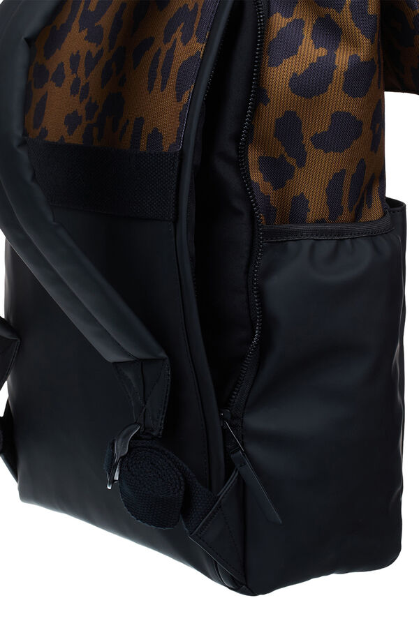 Roxy Mochila mediana con cremallera negro