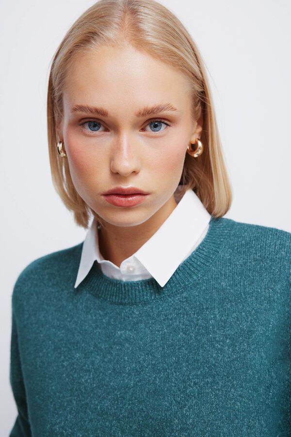 Springfield Combined shirt jumper green