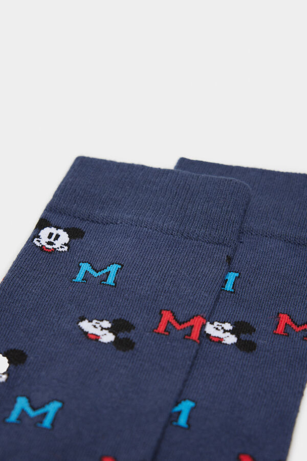 Springfield Meias soquetes jacquard Mickey Mouse™ azul