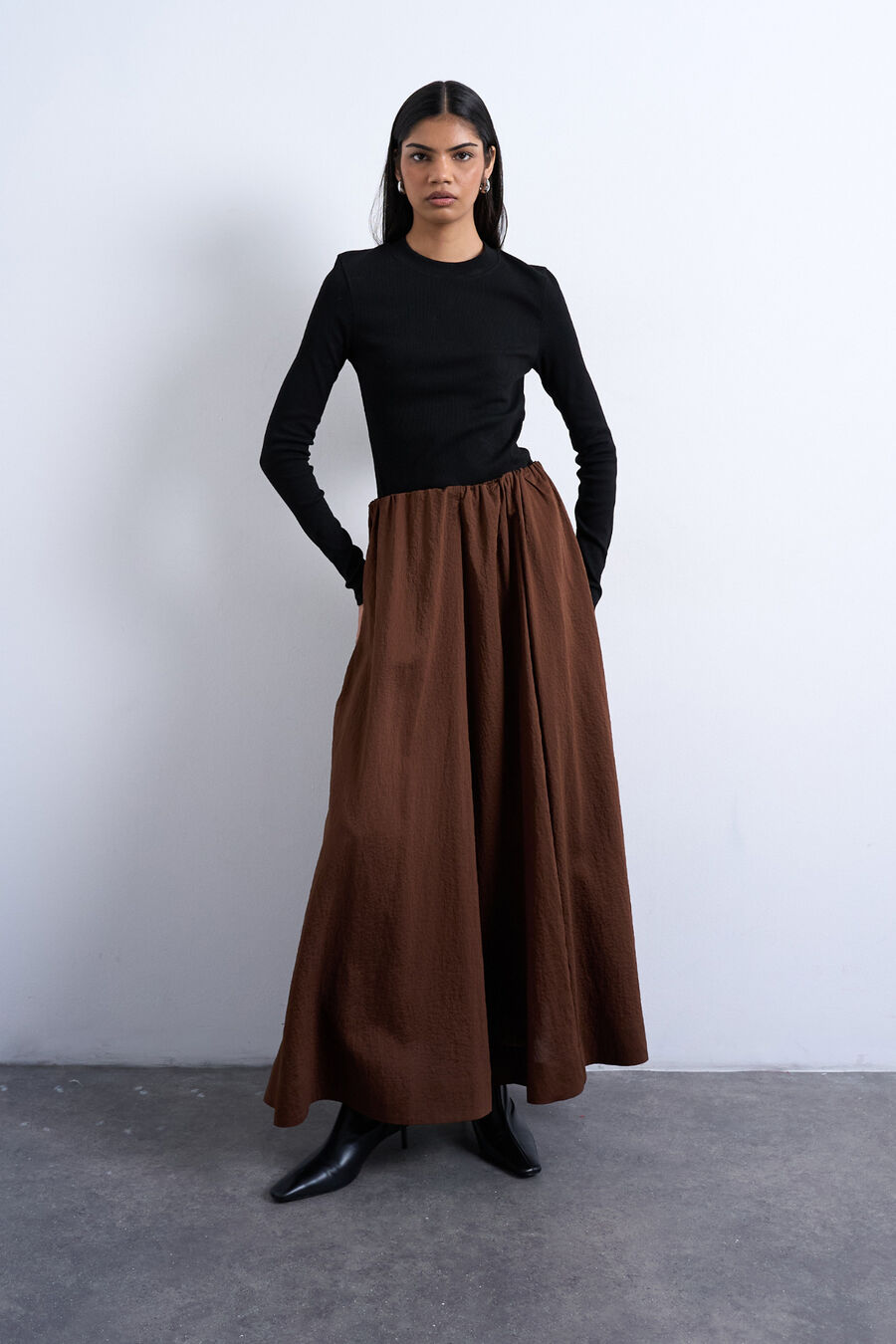 Falda midi algodón